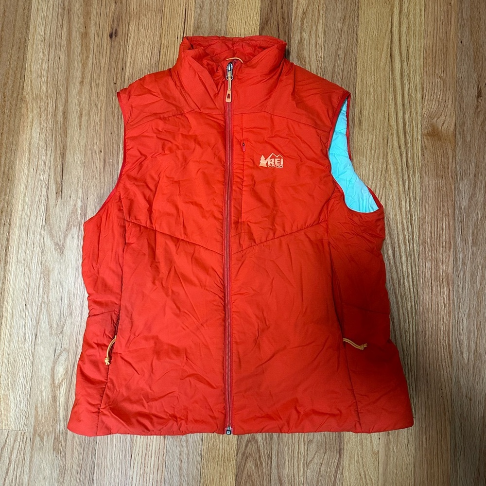 REI Red-Orange Puffer Vest